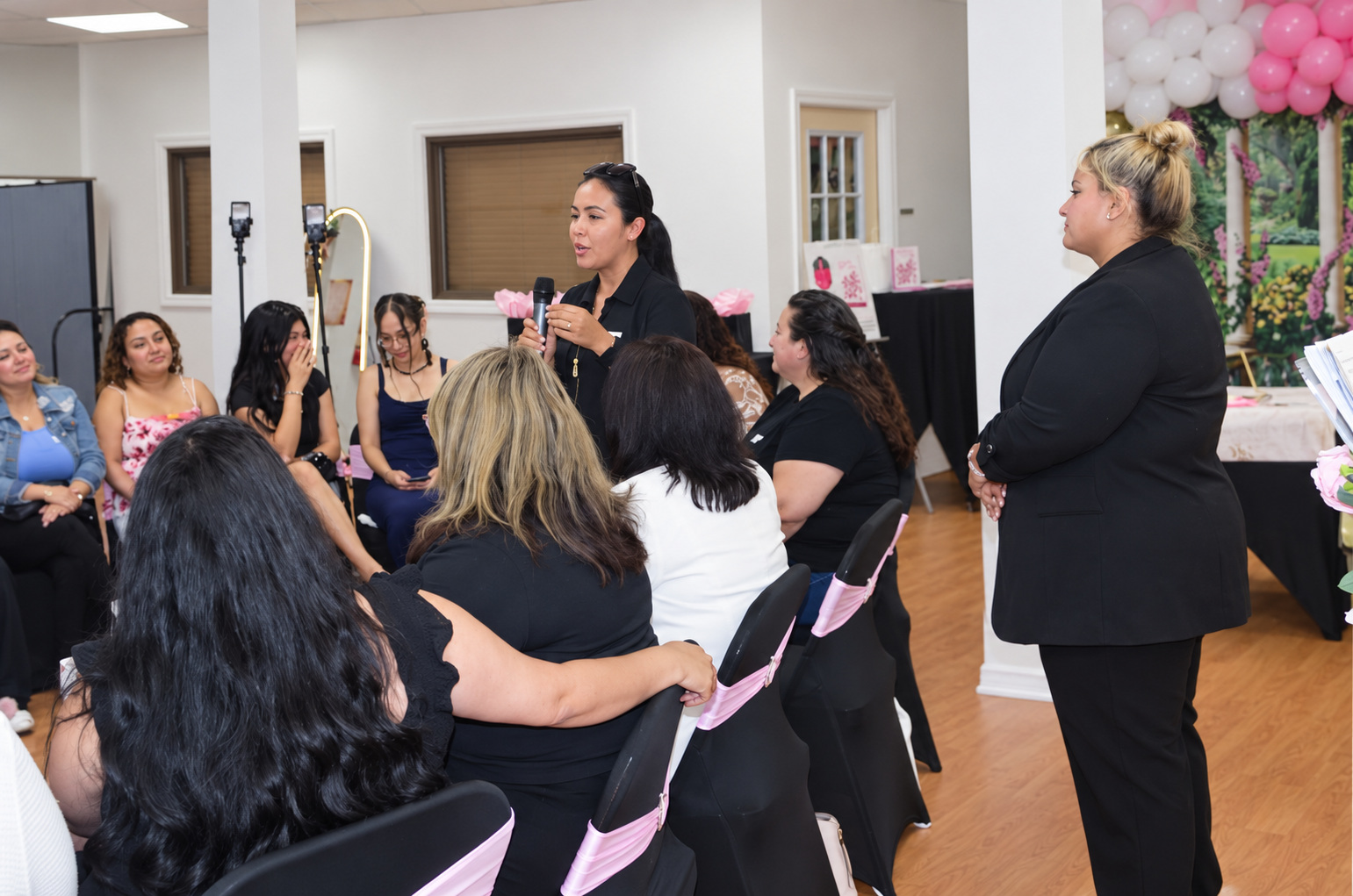 A speaker connecting with the reception audience