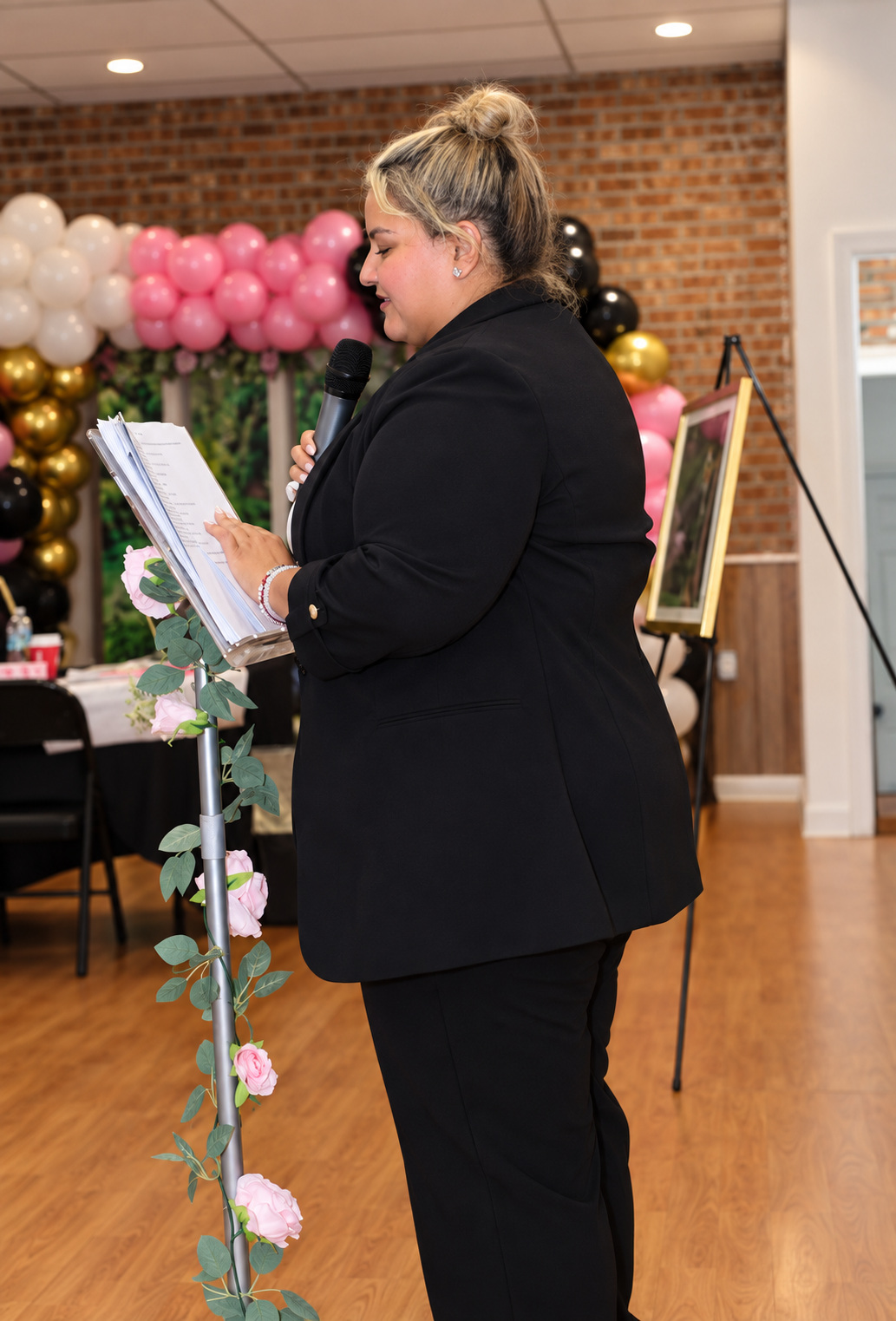 A speaker addressing guests at the launch